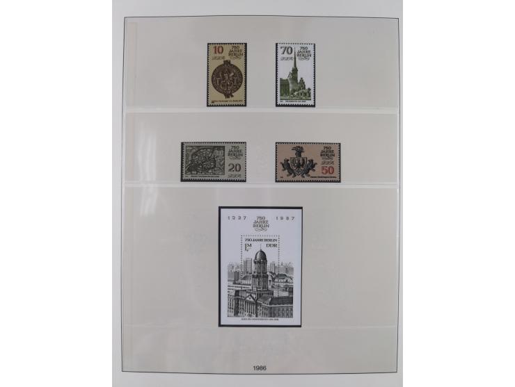 1948/2001, vorwiegend postfrische Sammlung, dabei Bund, Berlin und DDR in den Hauptnummern augenscheinlich komplett, außerdem