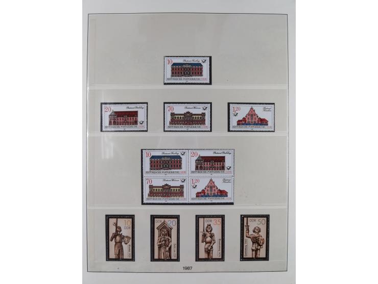 1948/2001, vorwiegend postfrische Sammlung, dabei Bund, Berlin und DDR in den Hauptnummern augenscheinlich komplett, außerdem