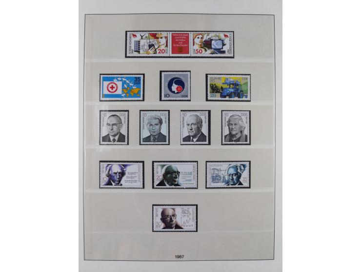 1948/2001, vorwiegend postfrische Sammlung, dabei Bund, Berlin und DDR in den Hauptnummern augenscheinlich komplett, außerdem