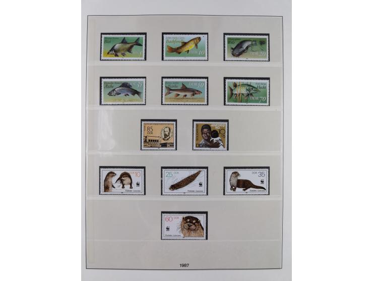 1948/2001, vorwiegend postfrische Sammlung, dabei Bund, Berlin und DDR in den Hauptnummern augenscheinlich komplett, außerdem