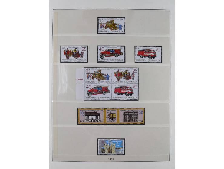 1948/2001, vorwiegend postfrische Sammlung, dabei Bund, Berlin und DDR in den Hauptnummern augenscheinlich komplett, außerdem