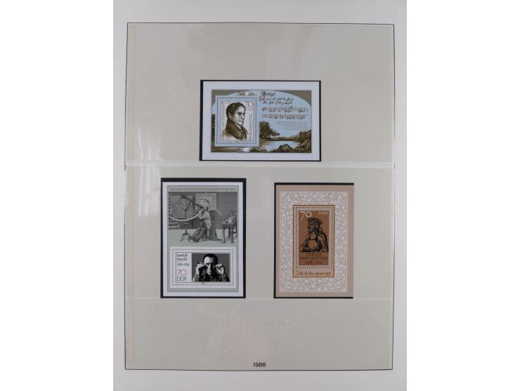 1948/2001, vorwiegend postfrische Sammlung, dabei Bund, Berlin und DDR in den Hauptnummern augenscheinlich komplett, außerdem