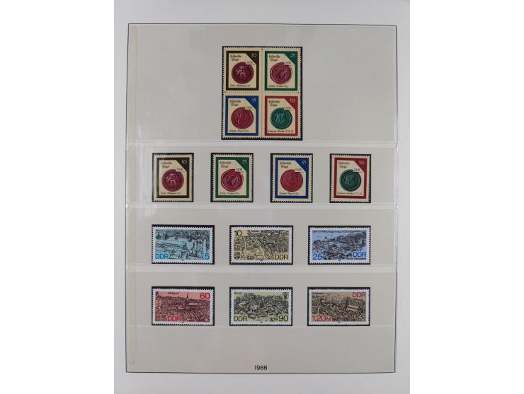 1948/2001, vorwiegend postfrische Sammlung, dabei Bund, Berlin und DDR in den Hauptnummern augenscheinlich komplett, außerdem