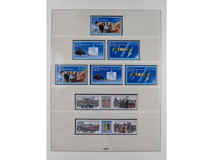 1948/2001, vorwiegend postfrische Sammlung, dabei Bund, Berlin und DDR in den Hauptnummern augenscheinlich komplett, außerdem