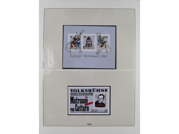 1948/2001, vorwiegend postfrische Sammlung, dabei Bund, Berlin und DDR in den Hauptnummern augenscheinlich komplett, außerdem