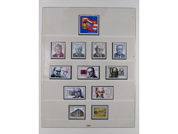 1948/2001, vorwiegend postfrische Sammlung, dabei Bund, Berlin und DDR in den Hauptnummern augenscheinlich komplett, außerdem