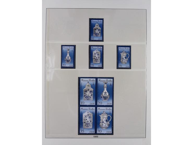 1948/2001, vorwiegend postfrische Sammlung, dabei Bund, Berlin und DDR in den Hauptnummern augenscheinlich komplett, außerdem