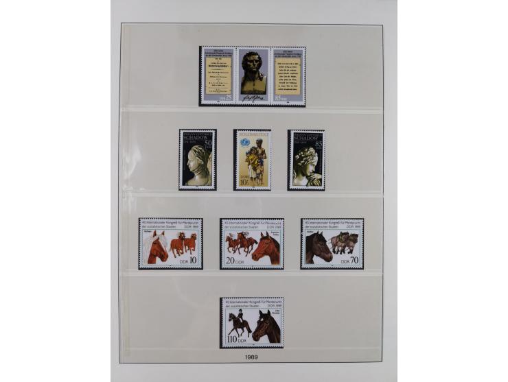 1948/2001, vorwiegend postfrische Sammlung, dabei Bund, Berlin und DDR in den Hauptnummern augenscheinlich komplett, außerdem