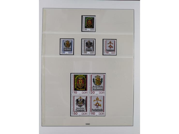 1948/2001, vorwiegend postfrische Sammlung, dabei Bund, Berlin und DDR in den Hauptnummern augenscheinlich komplett, außerdem