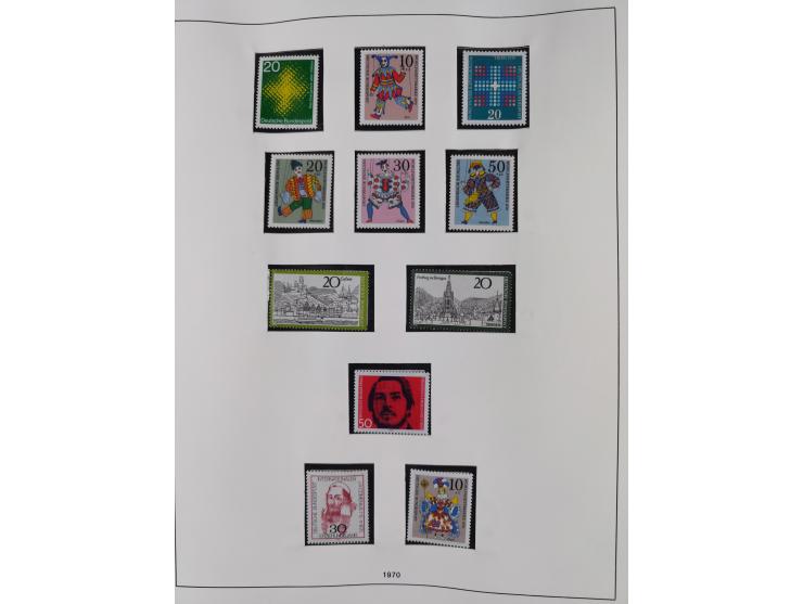 1948/2001, vorwiegend postfrische Sammlung, dabei Bund, Berlin und DDR in den Hauptnummern augenscheinlich komplett, außerdem