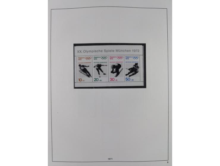 1948/2001, vorwiegend postfrische Sammlung, dabei Bund, Berlin und DDR in den Hauptnummern augenscheinlich komplett, außerdem