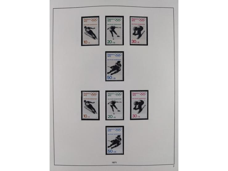 1948/2001, vorwiegend postfrische Sammlung, dabei Bund, Berlin und DDR in den Hauptnummern augenscheinlich komplett, außerdem