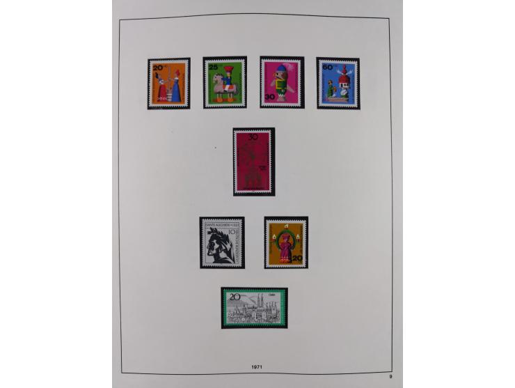 1948/2001, vorwiegend postfrische Sammlung, dabei Bund, Berlin und DDR in den Hauptnummern augenscheinlich komplett, außerdem