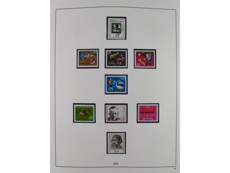 1948/2001, vorwiegend postfrische Sammlung, dabei Bund, Berlin und DDR in den Hauptnummern augenscheinlich komplett, außerdem