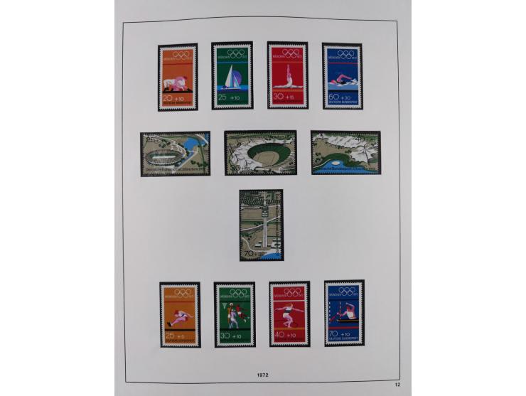 1948/2001, vorwiegend postfrische Sammlung, dabei Bund, Berlin und DDR in den Hauptnummern augenscheinlich komplett, außerdem