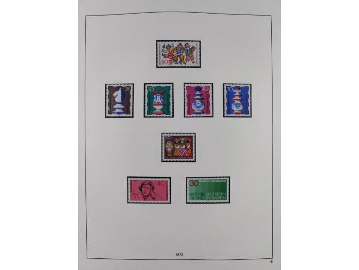 1948/2001, vorwiegend postfrische Sammlung, dabei Bund, Berlin und DDR in den Hauptnummern augenscheinlich komplett, außerdem