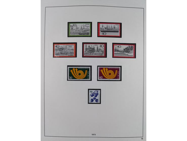 1948/2001, vorwiegend postfrische Sammlung, dabei Bund, Berlin und DDR in den Hauptnummern augenscheinlich komplett, außerdem