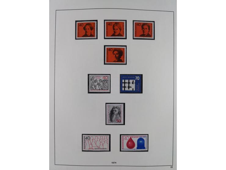 1948/2001, vorwiegend postfrische Sammlung, dabei Bund, Berlin und DDR in den Hauptnummern augenscheinlich komplett, außerdem