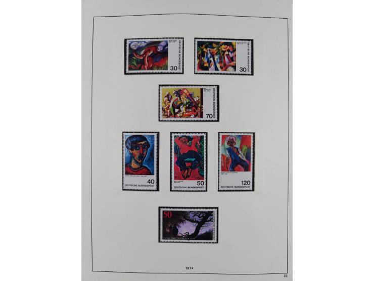 1948/2001, vorwiegend postfrische Sammlung, dabei Bund, Berlin und DDR in den Hauptnummern augenscheinlich komplett, außerdem