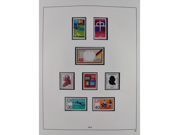 1948/2001, vorwiegend postfrische Sammlung, dabei Bund, Berlin und DDR in den Hauptnummern augenscheinlich komplett, außerdem