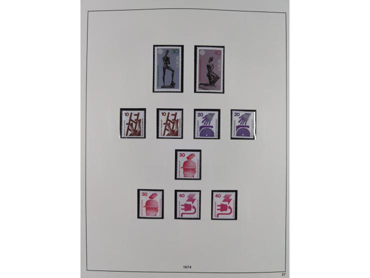 1948/2001, vorwiegend postfrische Sammlung, dabei Bund, Berlin und DDR in den Hauptnummern augenscheinlich komplett, außerdem