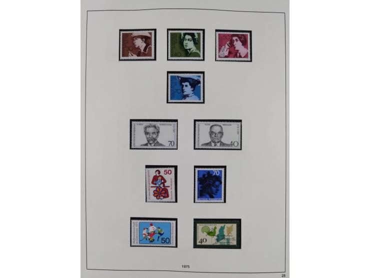 1948/2001, vorwiegend postfrische Sammlung, dabei Bund, Berlin und DDR in den Hauptnummern augenscheinlich komplett, außerdem