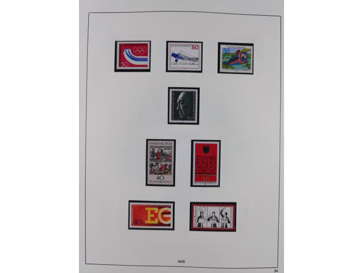 1948/2001, vorwiegend postfrische Sammlung, dabei Bund, Berlin und DDR in den Hauptnummern augenscheinlich komplett, außerdem