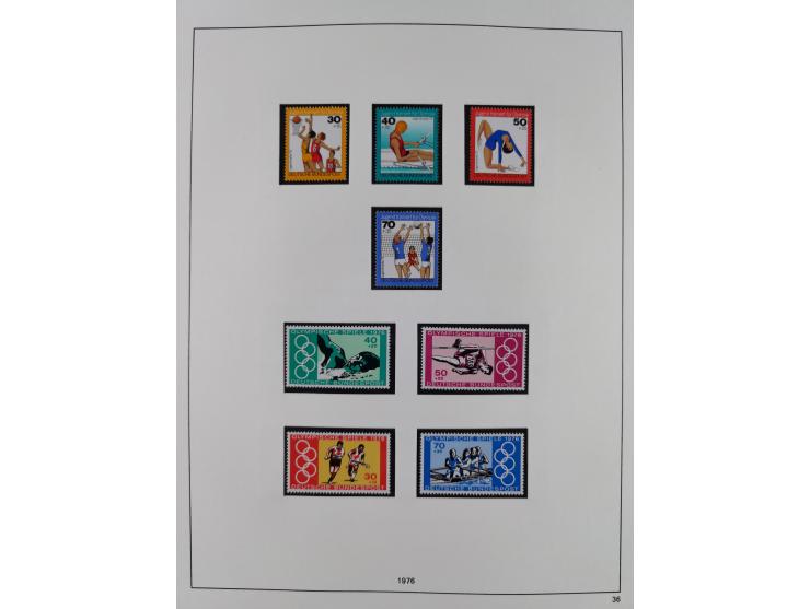 1948/2001, vorwiegend postfrische Sammlung, dabei Bund, Berlin und DDR in den Hauptnummern augenscheinlich komplett, außerdem