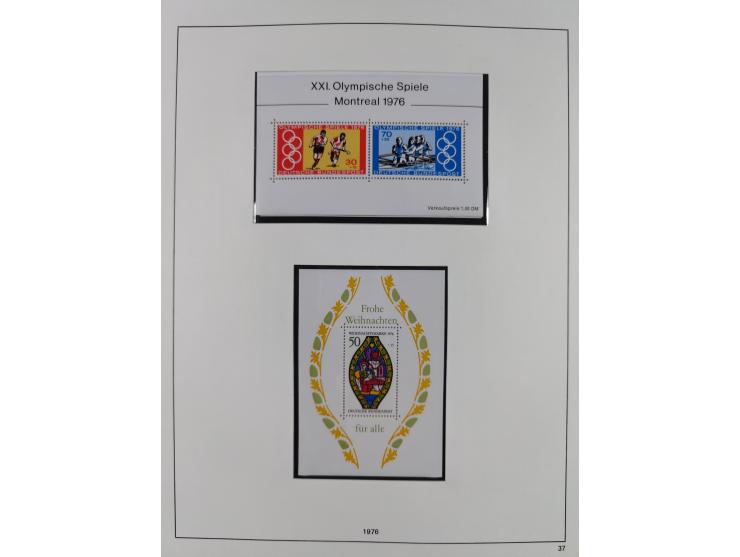 1948/2001, vorwiegend postfrische Sammlung, dabei Bund, Berlin und DDR in den Hauptnummern augenscheinlich komplett, außerdem