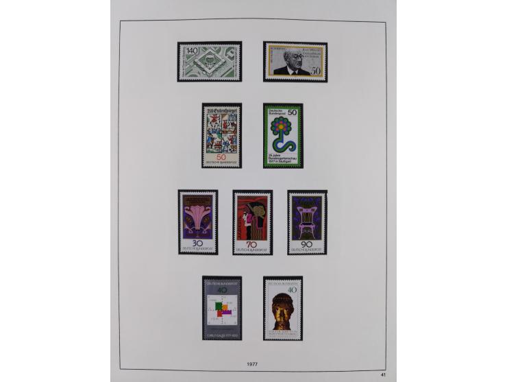 1948/2001, vorwiegend postfrische Sammlung, dabei Bund, Berlin und DDR in den Hauptnummern augenscheinlich komplett, außerdem