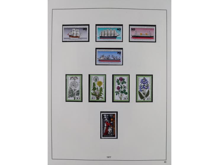 1948/2001, vorwiegend postfrische Sammlung, dabei Bund, Berlin und DDR in den Hauptnummern augenscheinlich komplett, außerdem