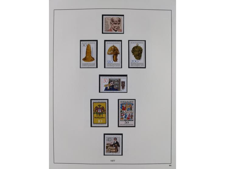 1948/2001, vorwiegend postfrische Sammlung, dabei Bund, Berlin und DDR in den Hauptnummern augenscheinlich komplett, außerdem