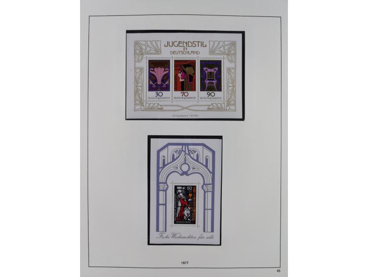 1948/2001, vorwiegend postfrische Sammlung, dabei Bund, Berlin und DDR in den Hauptnummern augenscheinlich komplett, außerdem