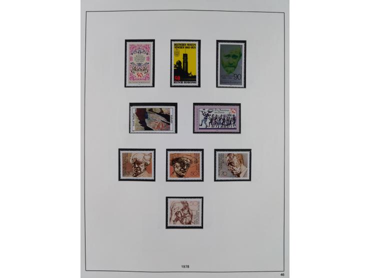 1948/2001, vorwiegend postfrische Sammlung, dabei Bund, Berlin und DDR in den Hauptnummern augenscheinlich komplett, außerdem