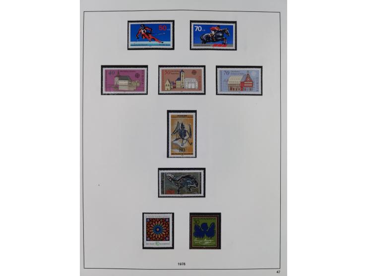 1948/2001, vorwiegend postfrische Sammlung, dabei Bund, Berlin und DDR in den Hauptnummern augenscheinlich komplett, außerdem