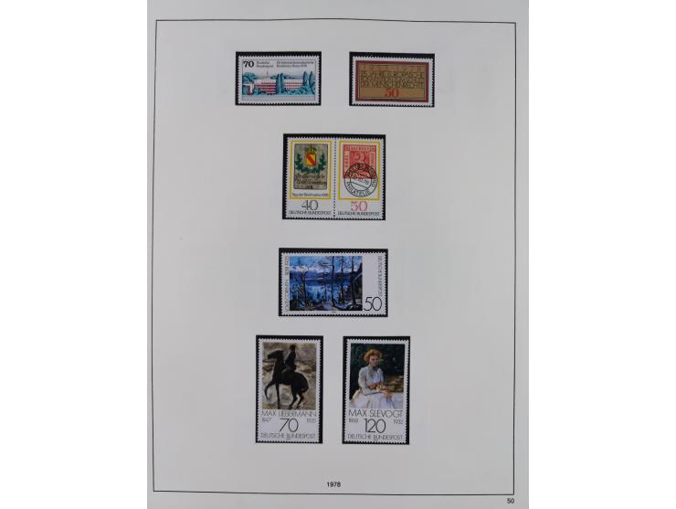 1948/2001, vorwiegend postfrische Sammlung, dabei Bund, Berlin und DDR in den Hauptnummern augenscheinlich komplett, außerdem