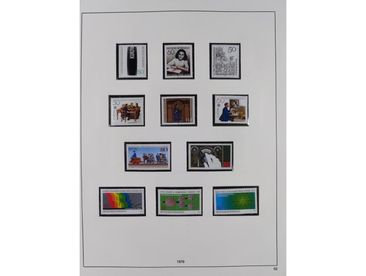 1948/2001, vorwiegend postfrische Sammlung, dabei Bund, Berlin und DDR in den Hauptnummern augenscheinlich komplett, außerdem