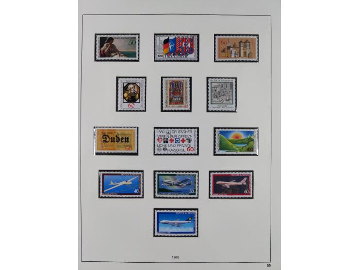 1948/2001, vorwiegend postfrische Sammlung, dabei Bund, Berlin und DDR in den Hauptnummern augenscheinlich komplett, außerdem