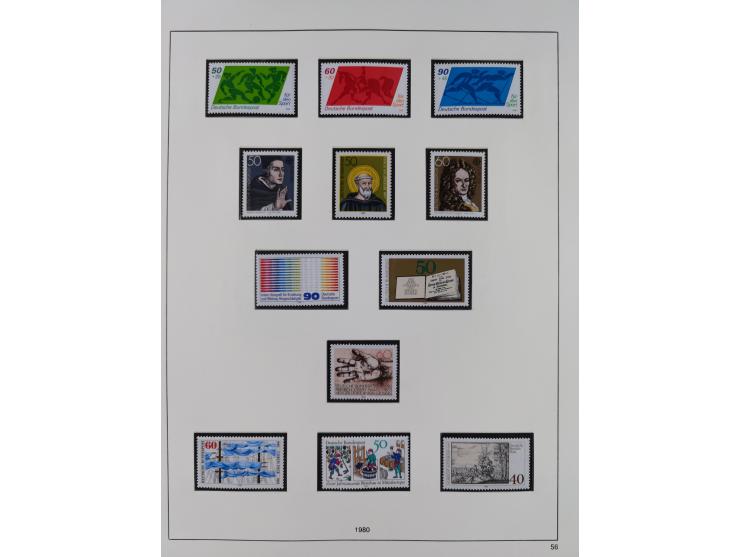 1948/2001, vorwiegend postfrische Sammlung, dabei Bund, Berlin und DDR in den Hauptnummern augenscheinlich komplett, außerdem