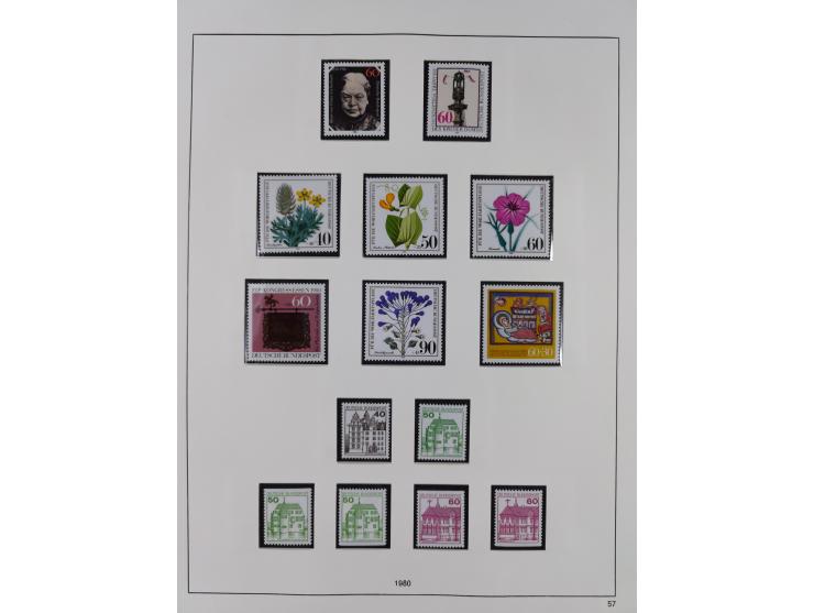 1948/2001, vorwiegend postfrische Sammlung, dabei Bund, Berlin und DDR in den Hauptnummern augenscheinlich komplett, außerdem