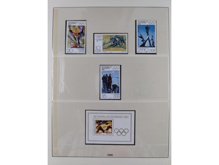 1948/2001, vorwiegend postfrische Sammlung, dabei Bund, Berlin und DDR in den Hauptnummern augenscheinlich komplett, außerdem