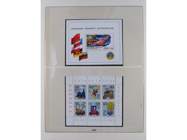 1948/2001, vorwiegend postfrische Sammlung, dabei Bund, Berlin und DDR in den Hauptnummern augenscheinlich komplett, außerdem