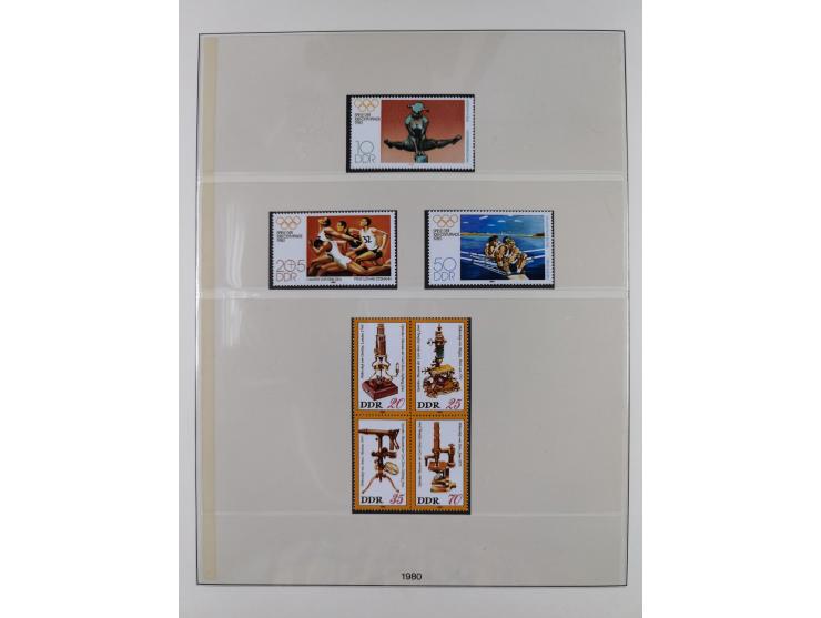 1948/2001, vorwiegend postfrische Sammlung, dabei Bund, Berlin und DDR in den Hauptnummern augenscheinlich komplett, außerdem