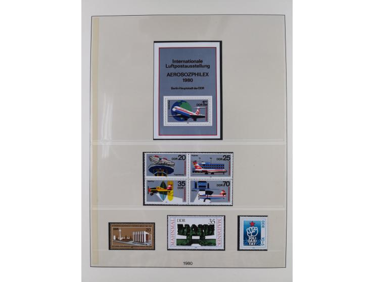 1948/2001, vorwiegend postfrische Sammlung, dabei Bund, Berlin und DDR in den Hauptnummern augenscheinlich komplett, außerdem