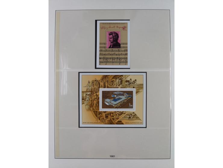 1948/2001, vorwiegend postfrische Sammlung, dabei Bund, Berlin und DDR in den Hauptnummern augenscheinlich komplett, außerdem