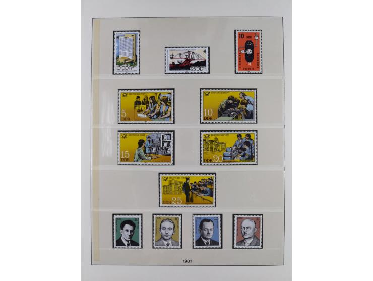 1948/2001, vorwiegend postfrische Sammlung, dabei Bund, Berlin und DDR in den Hauptnummern augenscheinlich komplett, außerdem