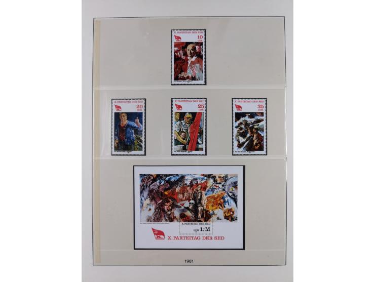 1948/2001, vorwiegend postfrische Sammlung, dabei Bund, Berlin und DDR in den Hauptnummern augenscheinlich komplett, außerdem