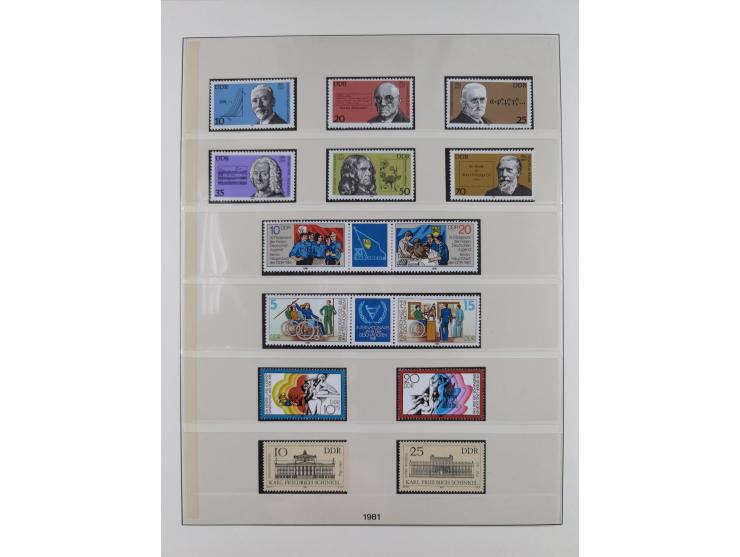 1948/2001, vorwiegend postfrische Sammlung, dabei Bund, Berlin und DDR in den Hauptnummern augenscheinlich komplett, außerdem