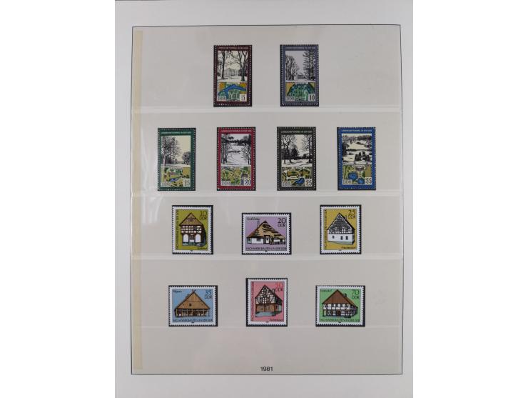 1948/2001, vorwiegend postfrische Sammlung, dabei Bund, Berlin und DDR in den Hauptnummern augenscheinlich komplett, außerdem