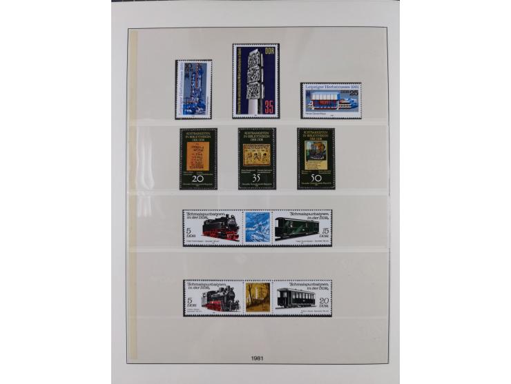 1948/2001, vorwiegend postfrische Sammlung, dabei Bund, Berlin und DDR in den Hauptnummern augenscheinlich komplett, außerdem